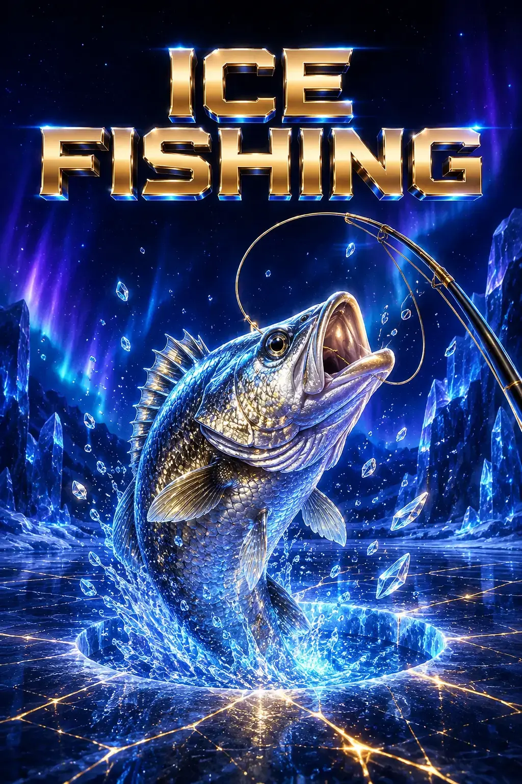 Kheloexch Ice Fishing game image featuring an icy fishing adventure with colourful graphics and an engaging online gaming experience.
