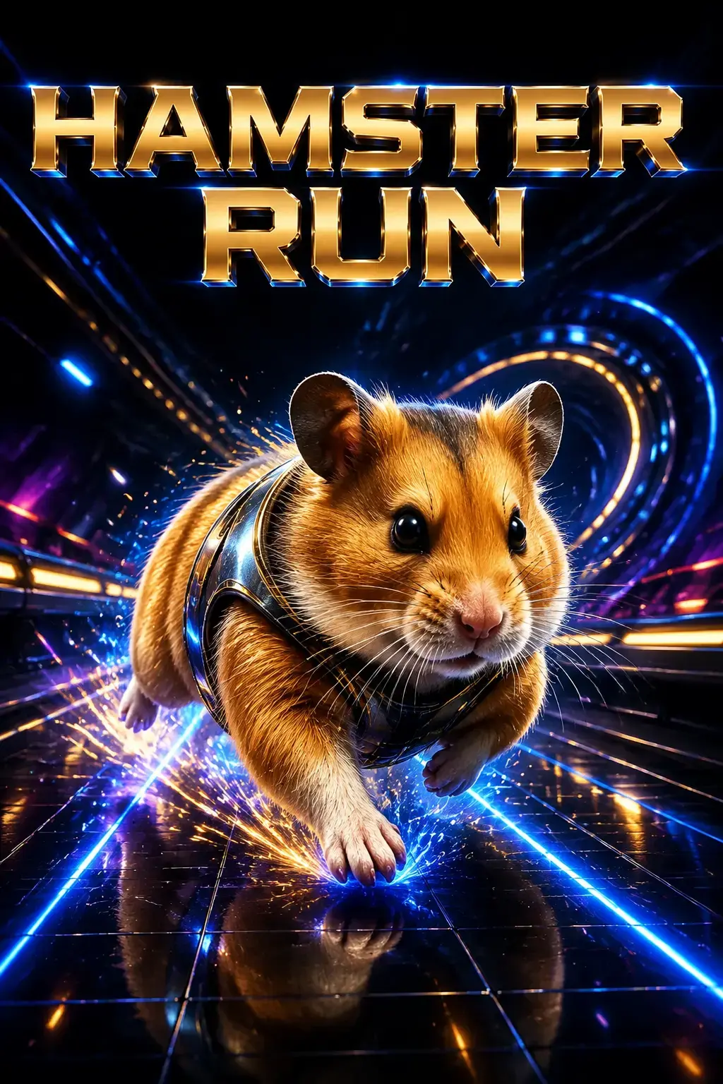 Kheloexch Hamster Run game image featuring a playful hamster racing through a colourful and exciting adventure course.