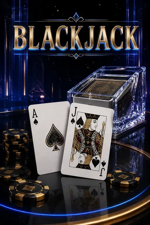 Kheloexch Blackjack image featuring playing cards, casino chips and a premium online card game experience.